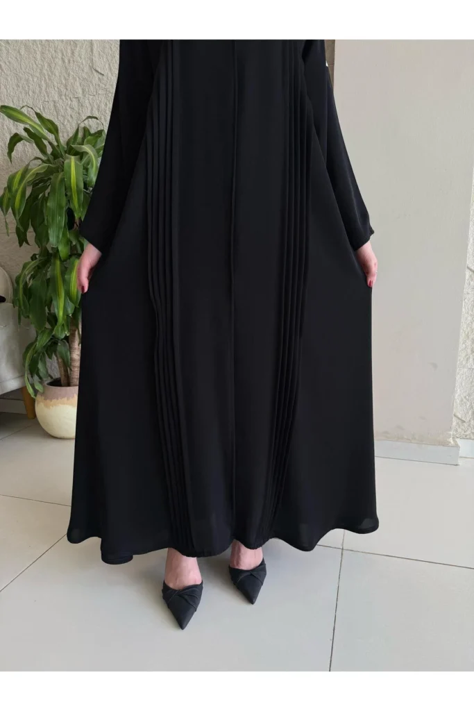 Mocha Pleated Abaya